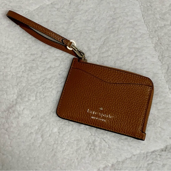 KATE SPADE Leather Leila Small ID Card Holder Wristlet Wallet NWT - Picture 8 of 10